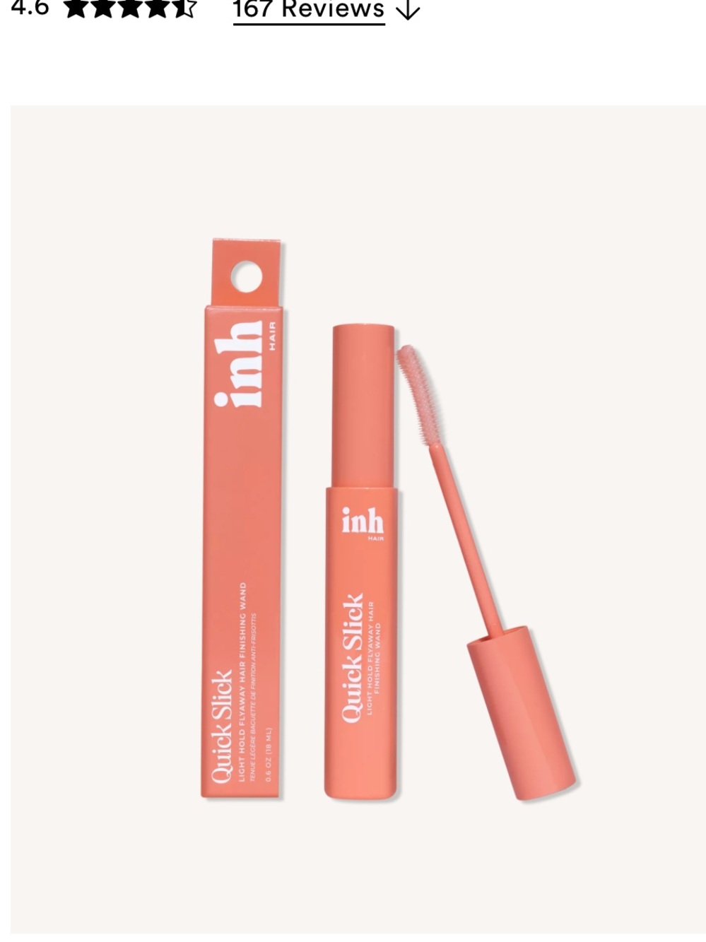 inh Quick Slick Light Hold Flyaway Hair Finishing Wand